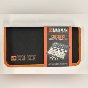 NWT Mad Man Checker‎ Magnetic Travel Set Unopened